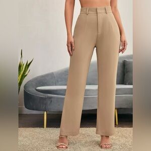 🍂 Women’s Solid Straight Leg Khaki Slacks 🍁